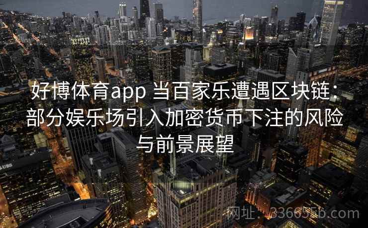 好博体育app 当百家乐遭遇区块链：部分娱乐场引入加密货币下注的风险与前景展望