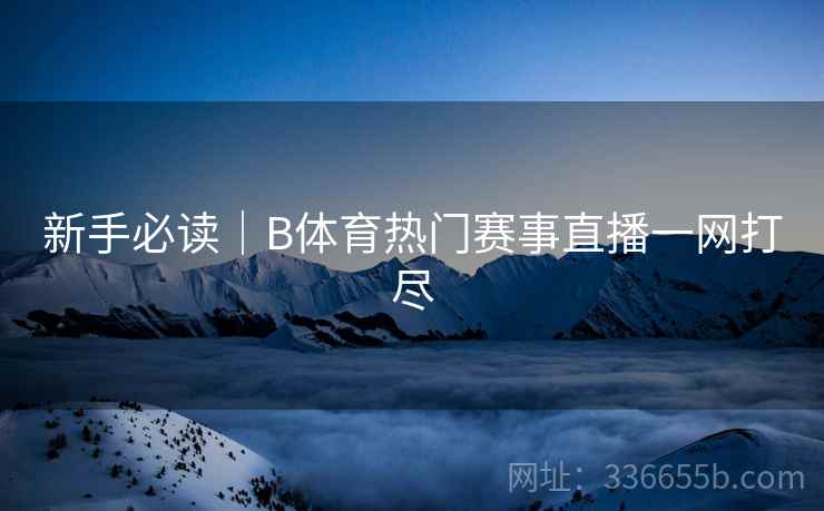 新手必读｜B体育热门赛事直播一网打尽