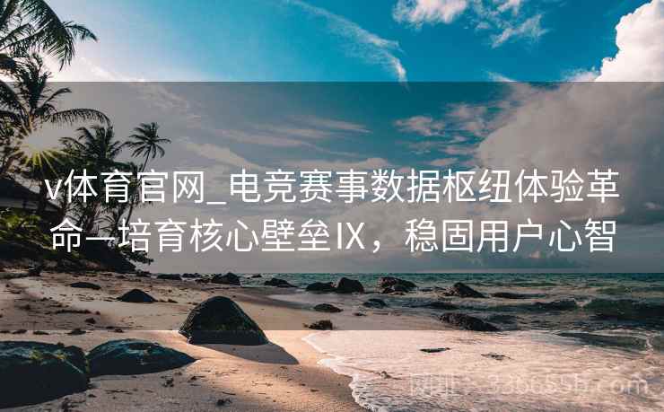 v体育官网_电竞赛事数据枢纽体验革命—培育核心壁垒Ⅸ，稳固用户心智
