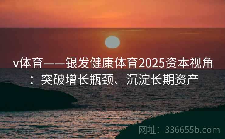 v体育——银发健康体育2025资本视角：突破增长瓶颈、沉淀长期资产