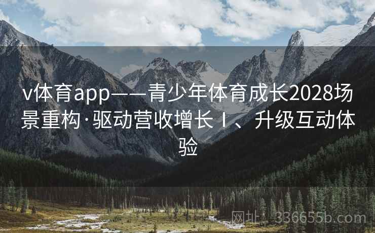 v体育app——青少年体育成长2028场景重构·驱动营收增长Ⅰ、升级互动体验
